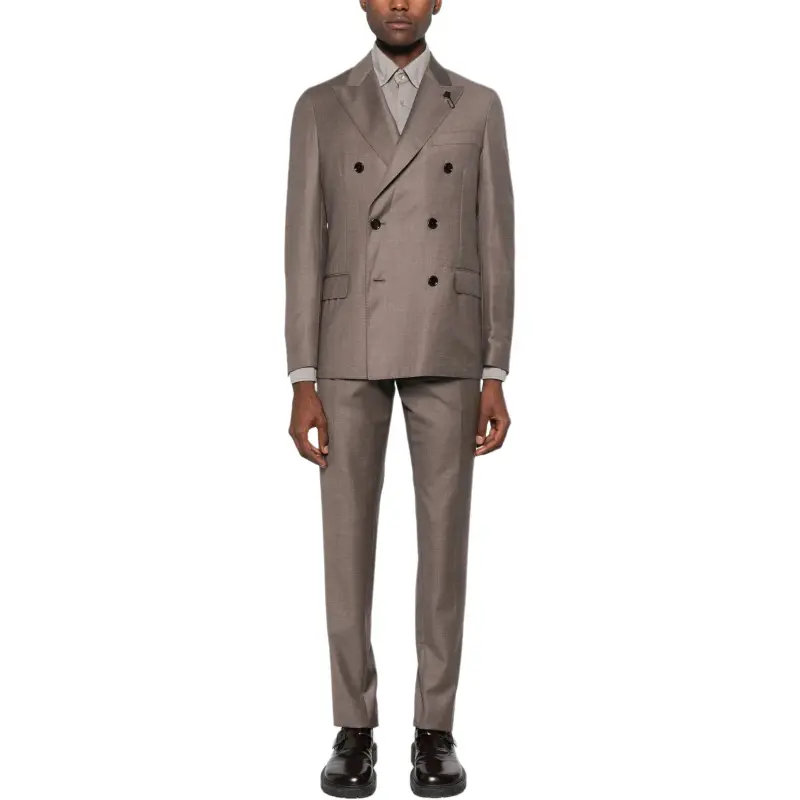 LARDINI Logo brooch Suit-2