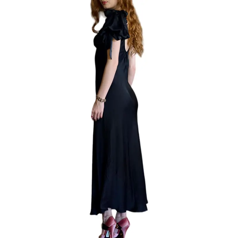 Selkie Collection Short Sleeved Dress Women's Black-2