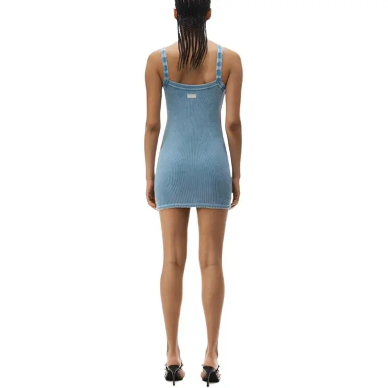 Alexander Wang Bodywear Series FW24 Slip Dress Women's Washed Blue-1