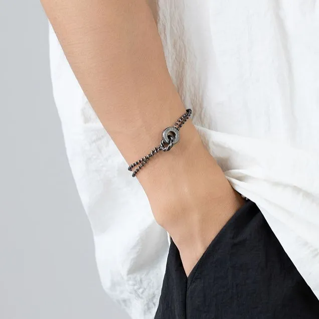 EMPORIO ARMANI Tanabata Limited Series Stainless Steel Bracelets Men's Silver-3