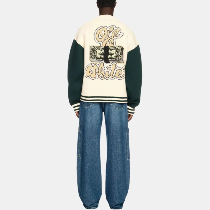 OFF WHITE Crystal Cash Varsity Cardigan-3
