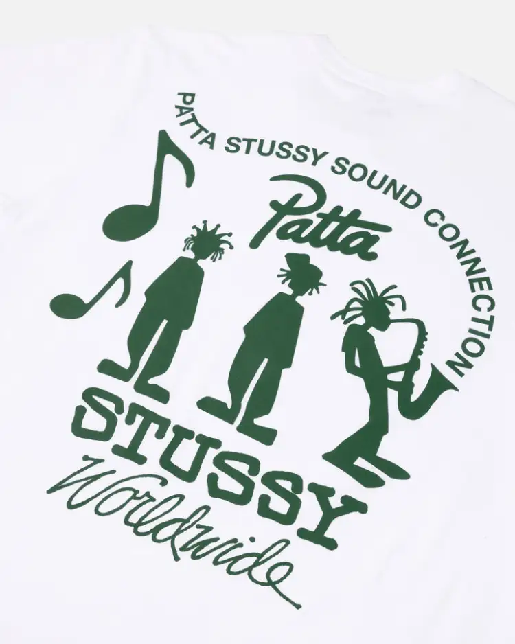 Stussy X Patta Sound Connection Tee - POIZON Stussy X Patta Sound Connection Tee - POIZON