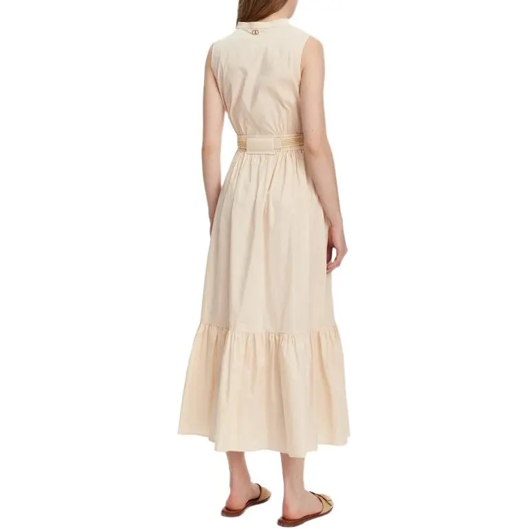 TWINSET MILANO Sleeveless Dress Women's Beige-1
