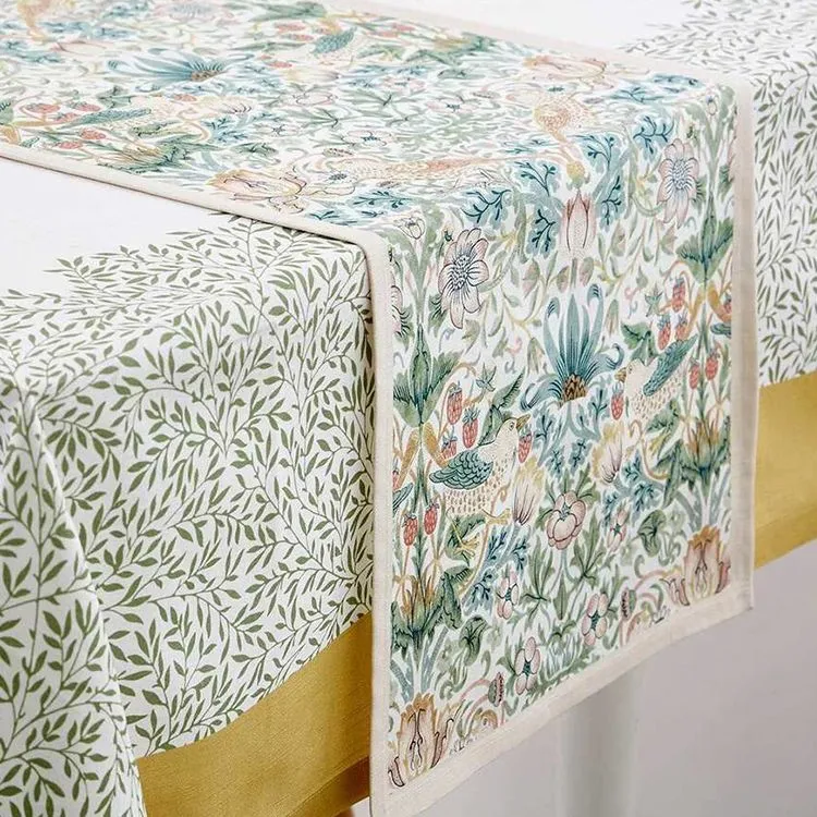 Portmeirion Cotton Tablecloth, Napkin Holders, Table Flags, And Table Runners-2