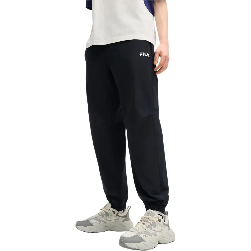FILA Knitted Sweatpants Men's Jet Black-3
