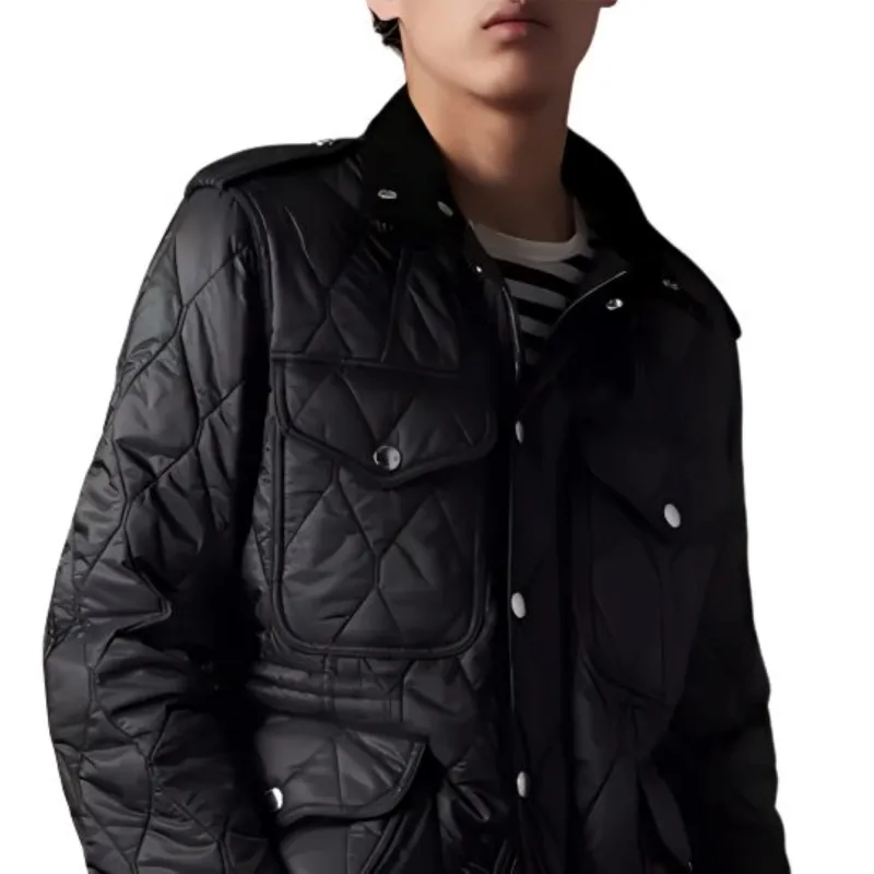 Burberry Puffer Jacket Men's Black-5