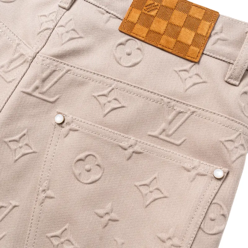 LOUIS VUITTON 1AHBLU Monogram Embossed Skate Pants-4