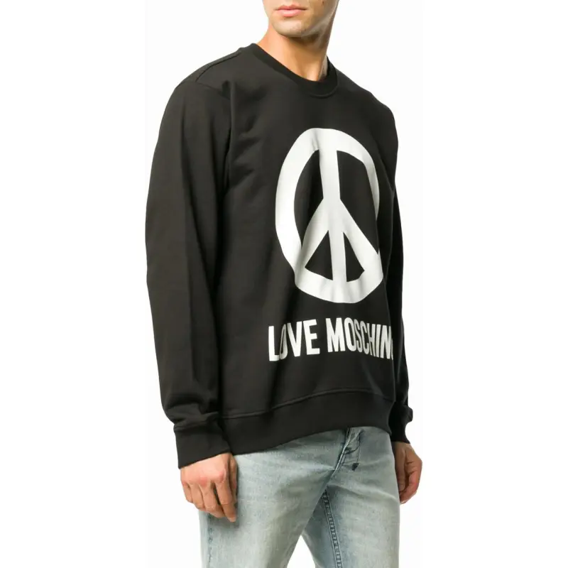LOVE MOSCHINO Sweatshirt Men's Black-3
