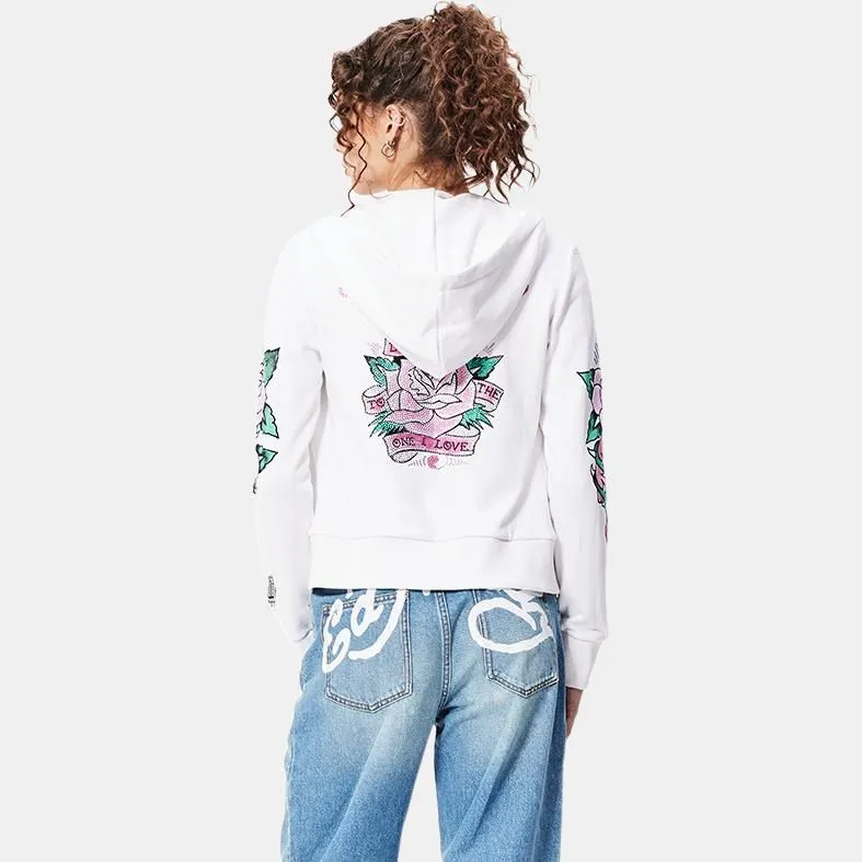 Ed Hardy FW24 Sweatshirt Women's White-0