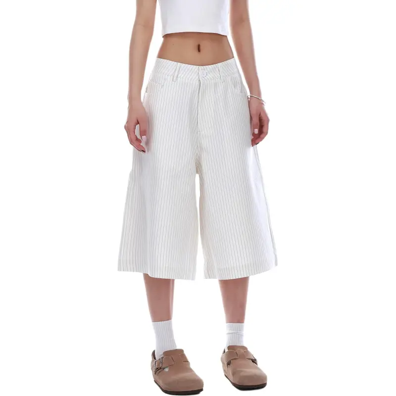 VINMUK Casual Shorts Unisex White-8