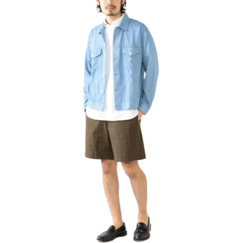 Beams Casual Shorts Men Brown-4