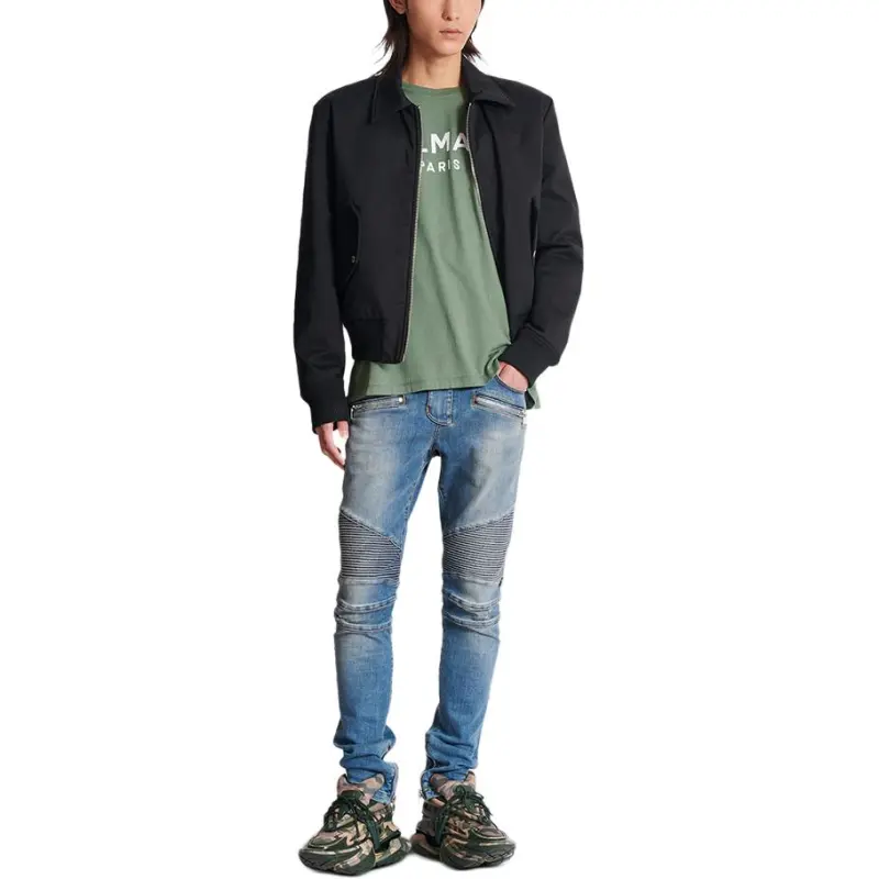 BALMAIN Logo Printed Crewneck T Shirt-6