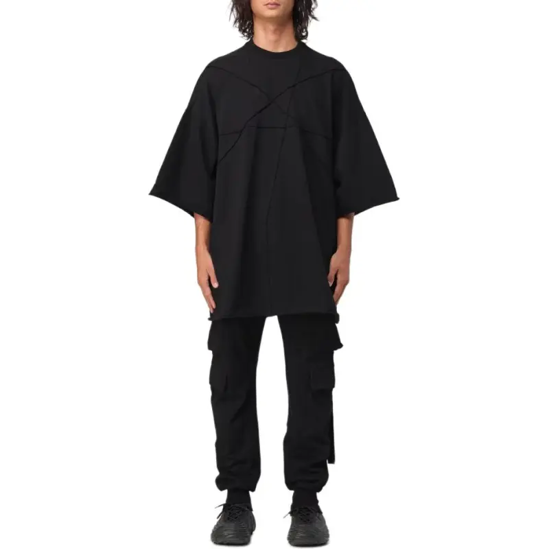 Rick Owens DRKSHDW Tommy T Exposed Seam T Shirt-2