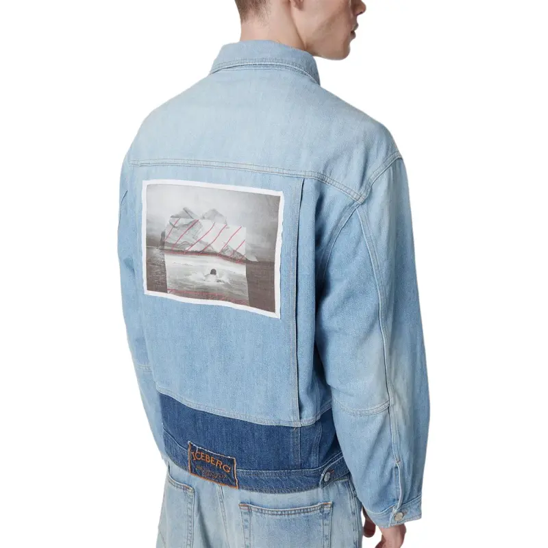 Iceberg SS25 Denim Jacket Men's Blue-4