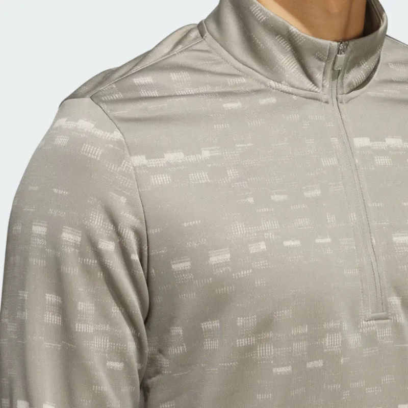Adidas Free Shipping With AdiClub Core Printed Quarter Zip Pullover-2