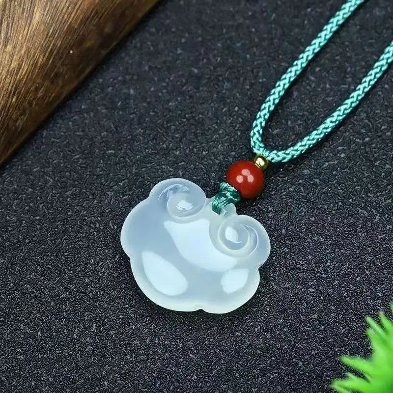 JUNWEN Chalcedony Necklaces Unisex-5