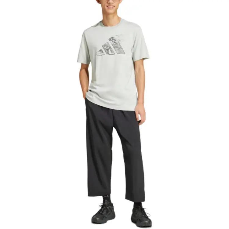 Adidas Free Shipping With AdiClub City Escape Logo Graphic Tee-1