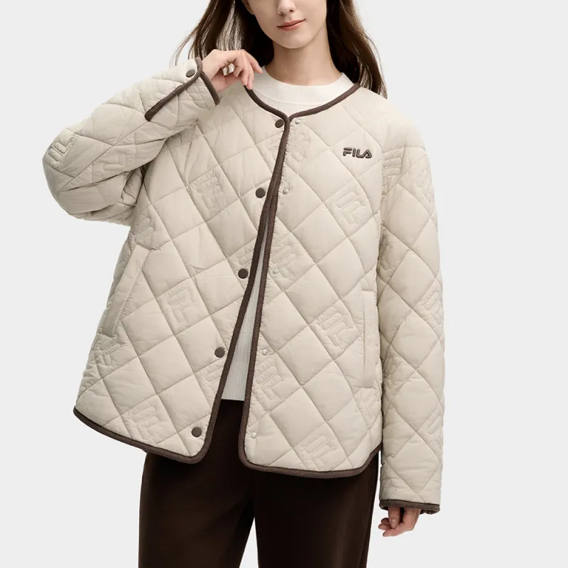 FILA Puffer Jacket Women's Light Yellow-2