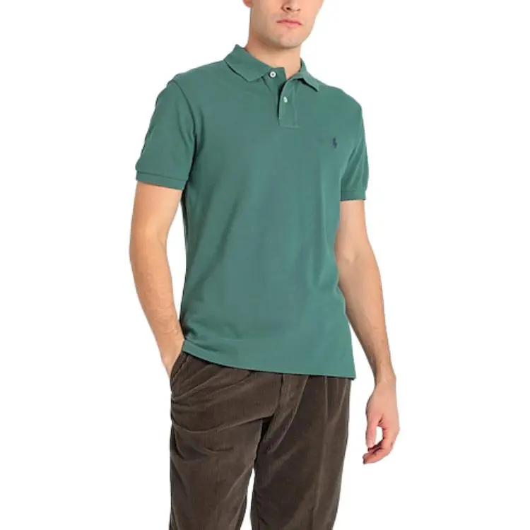 Polo Ralph Lauren Logo Embroidered Straight Hem Polo Shirt-3