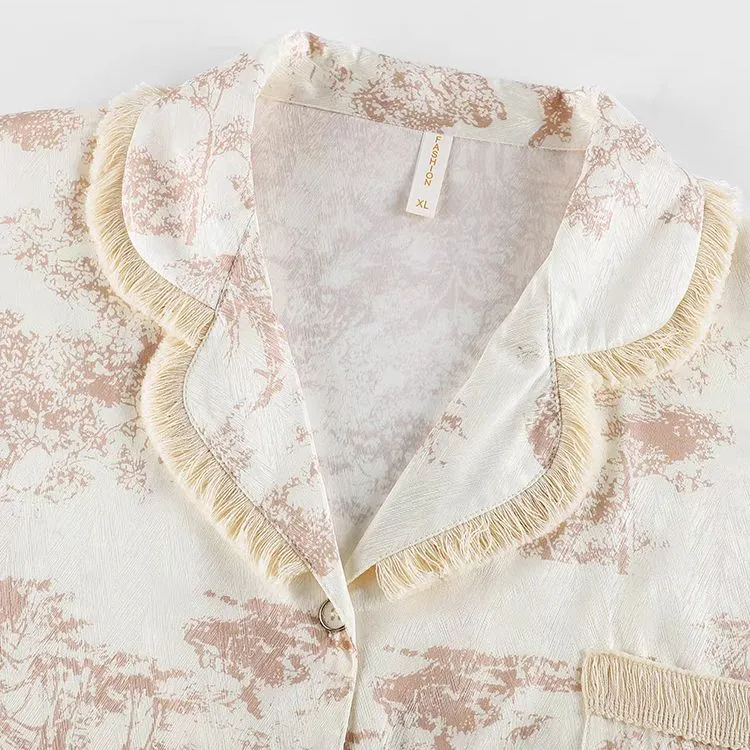WANANNI Pajama Set Women's Light Apricot Pink-1