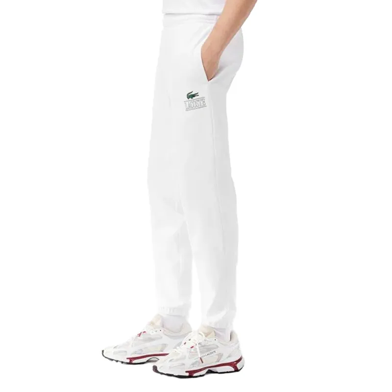 LACOSTE Knitted Sports Pants Men's White-1