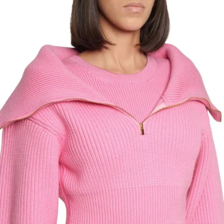 Jacquemus La Maille Risoul Sweater 'Light Pink'-2