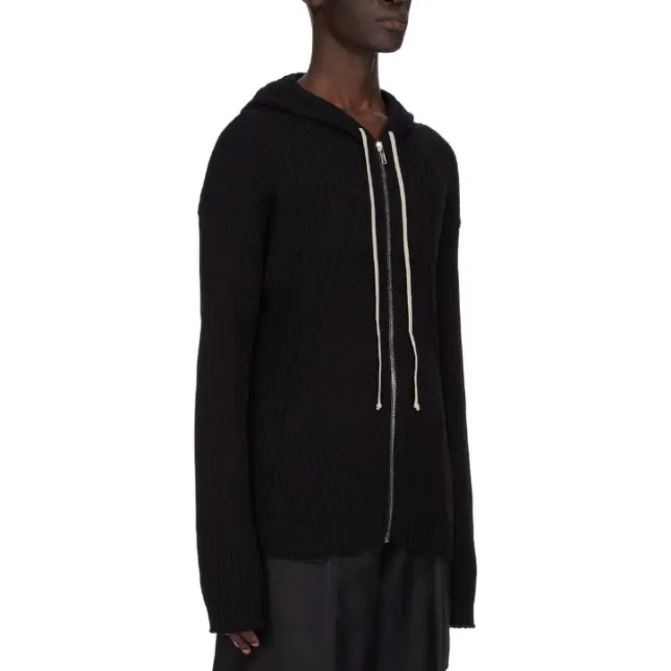 RICK OWENS Zipped Hoodie-3