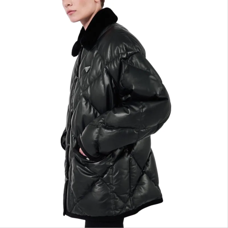 PRADA Quilted Leather Jacket-3