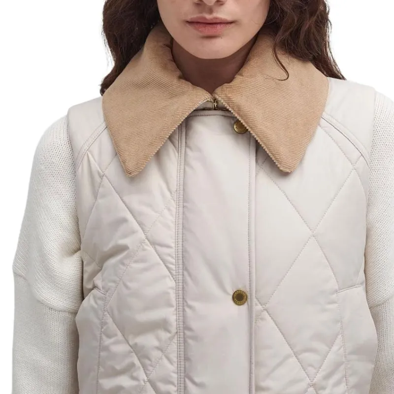 BARBOUR Puffer Jacket Women's White-4