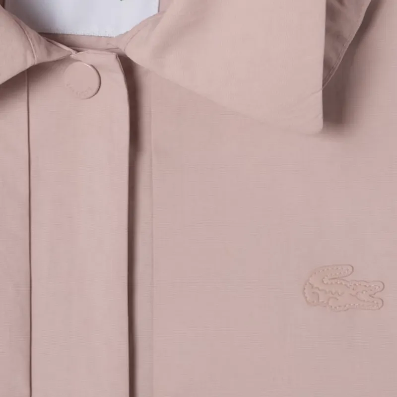 LACOSTE Trench Coat Women's Pink-3