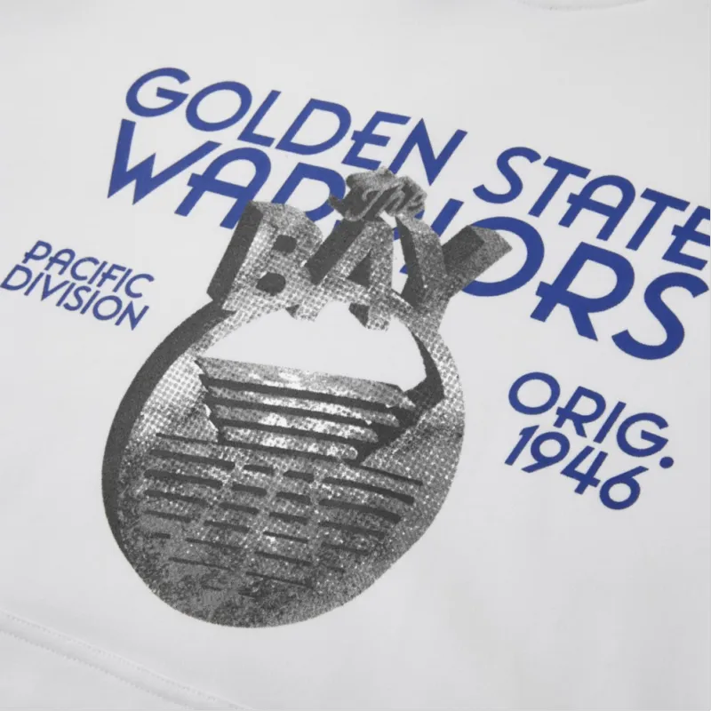 NBA Golden State Warriors Sweatshirt Unisex White-3
