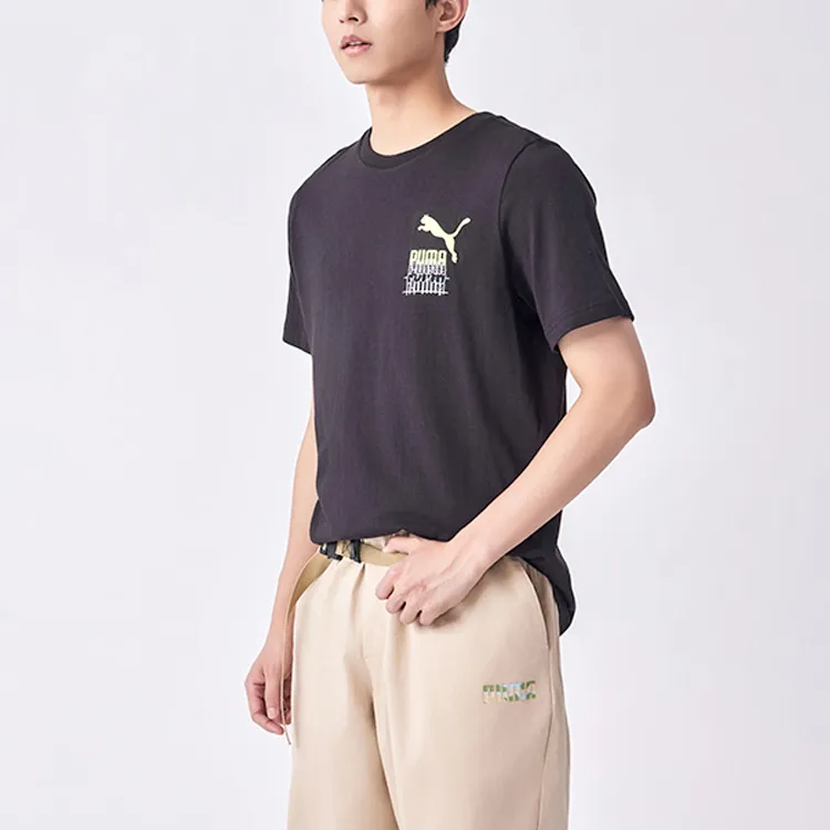 PUMA CLASSICS T-Shirts Men Black-3