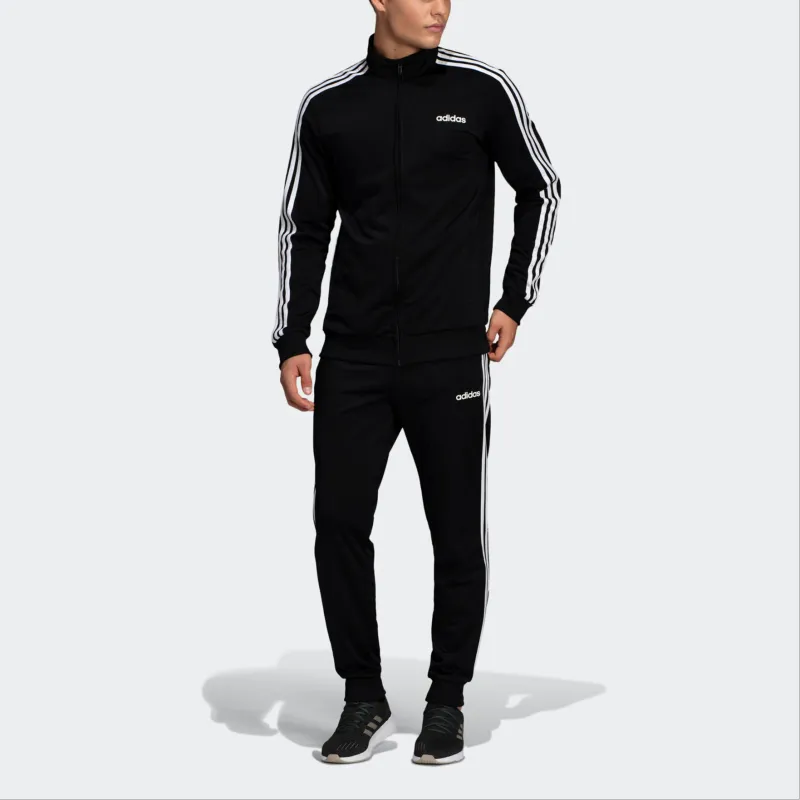 Adidas ESSENTIALS E 3S T PNT TRIC Knitted Sweatpants Men's Black-5