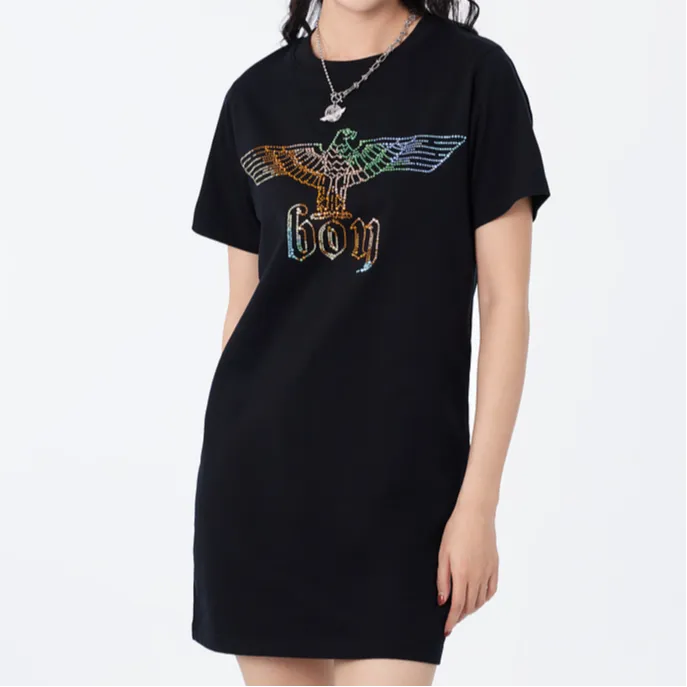 Boy London Short Sleeved Dresses Women's Black-2