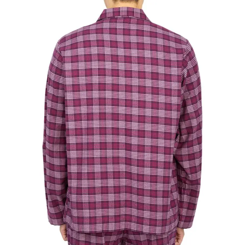 TEKLA Pajama Top Men's Red Purple Color-1