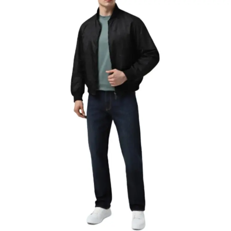 EMPORIO ARMANI Nylon Blouson With All over Micro Eagle Embroidery-2