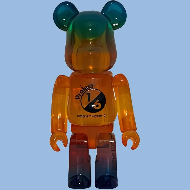 BE@RBRICK GRADATION CLEARGreen Ver./ BE@RBRICK GRADATION CLEAROrange Ver.-2