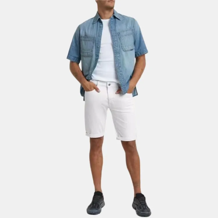 G STAR RAW Denim Shorts Men's White-2