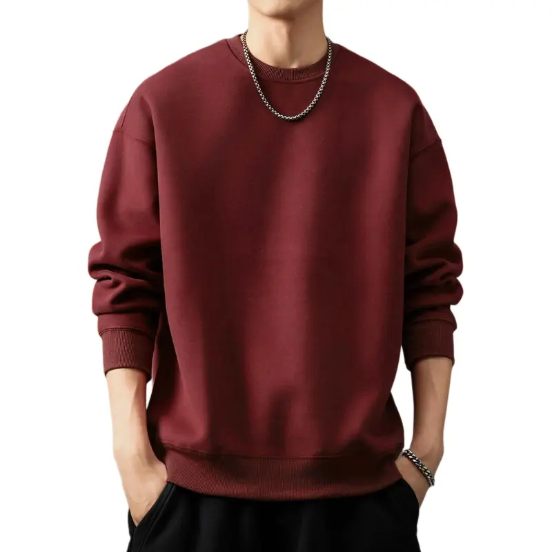 Devanro Sweatshirt Men's Maroon-2