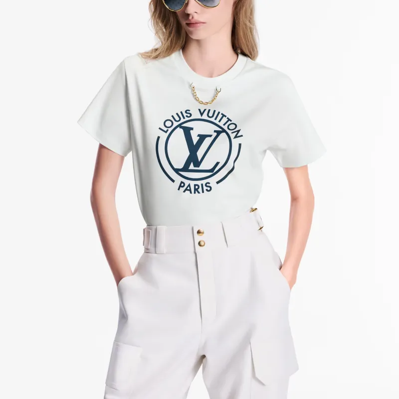 LOUIS VUITTON Flocked Lv T Shirt-1