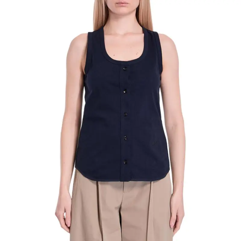 Bottega Veneta Single Breasted Sleeveless Top-2