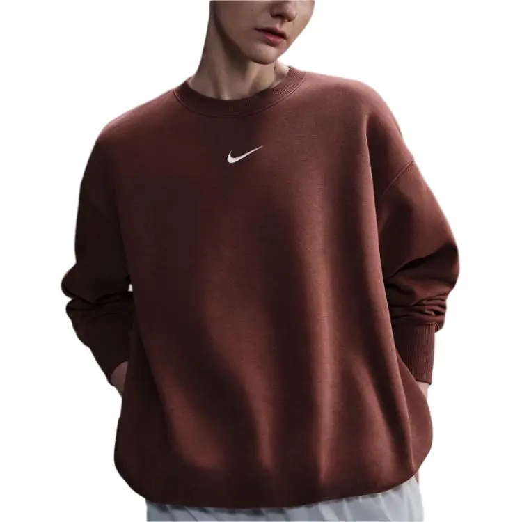 Nike Sportswear Phoenix FleeceSwoosh FW24 Sweatshirt Women's Red Brown-2