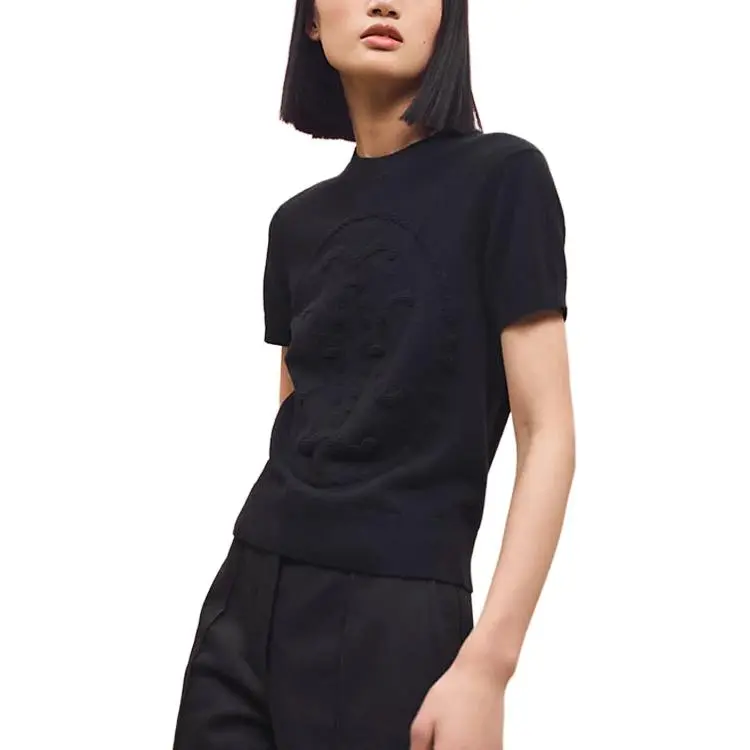HERMES FW22 Cashmere Sweater Women's Black-1