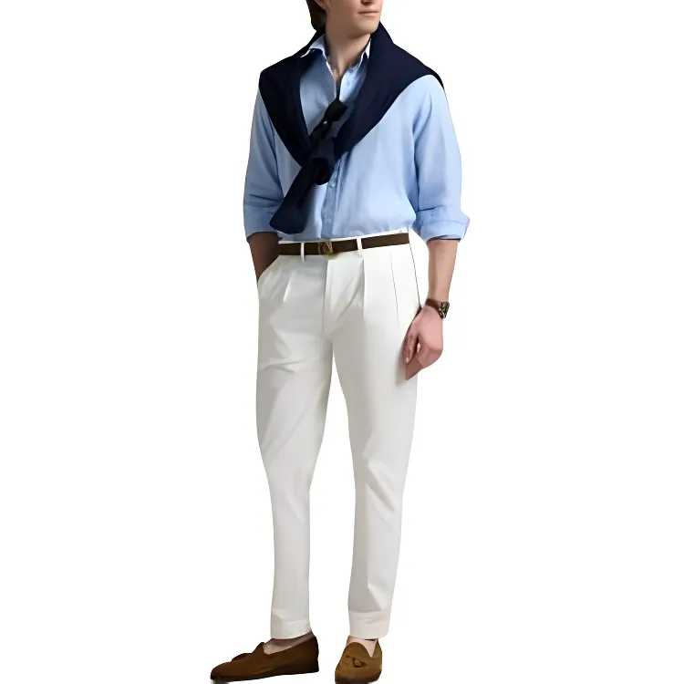 Polo Ralph Lauren Long Sleeve Piece Dye Linen Sport V1 Shirt-1