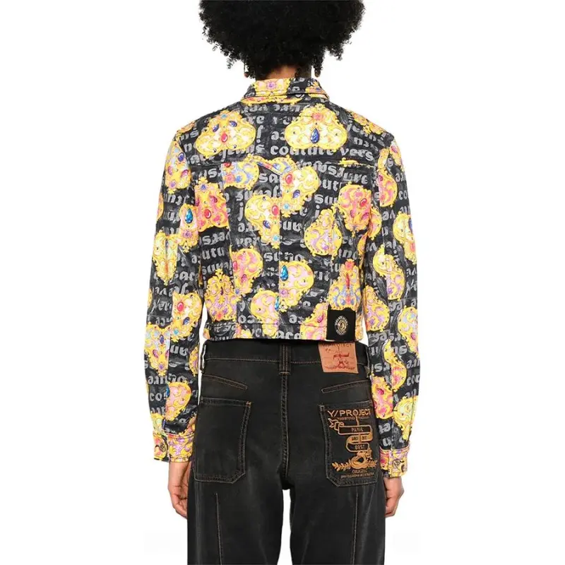 VERSACE JEANS COUTURE Heart Couture print Denim Jacket-2