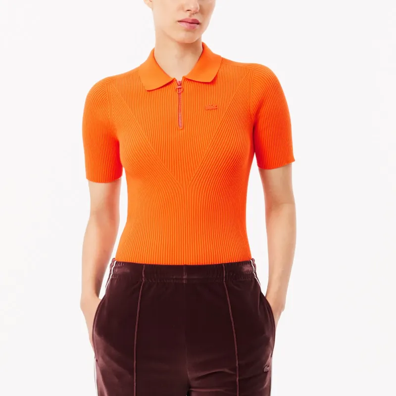LACOSTE Polo Shirt Women's Orange-1