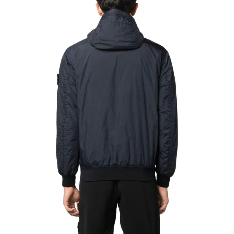 STONE ISLAND Logo Patch Hooded Track Jacket-4