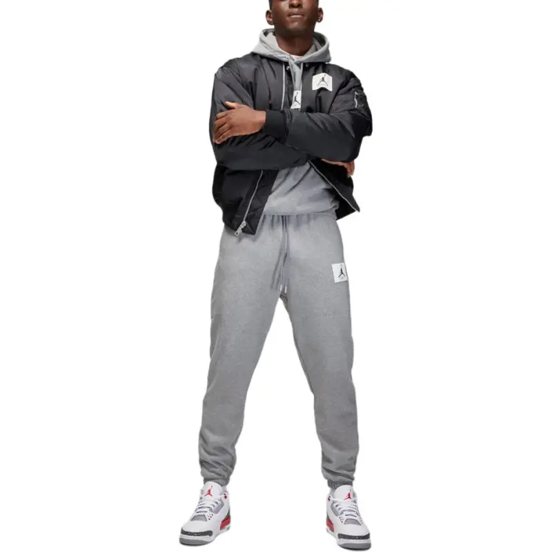 Jordan Knitted Sports Pants Unisex Gray Shopping Bag Included-4
