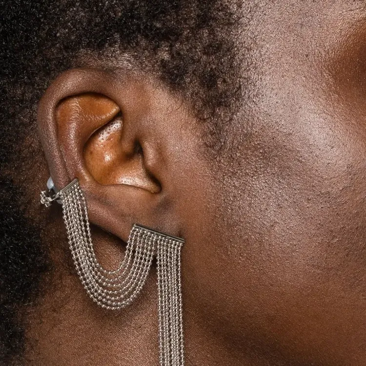 PESERICO Punto Luce Chain Single Earring-2