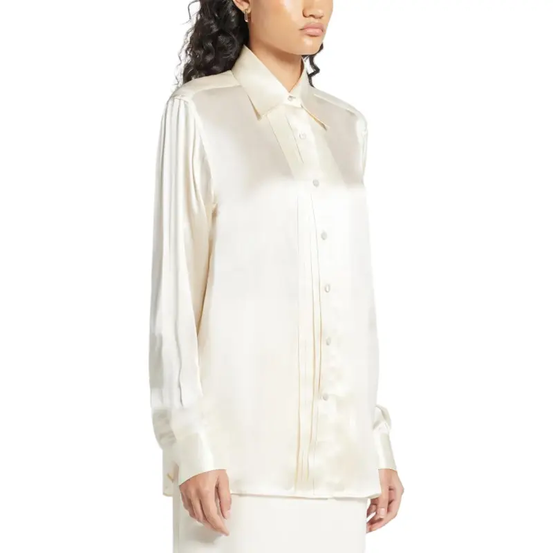 TOM FORD Pintuck Detailed Long Sleeved Shirt-4